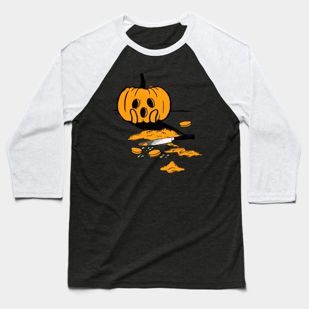 Pumpkin Carving Contest Baseball T-Shirt by dejaliyah